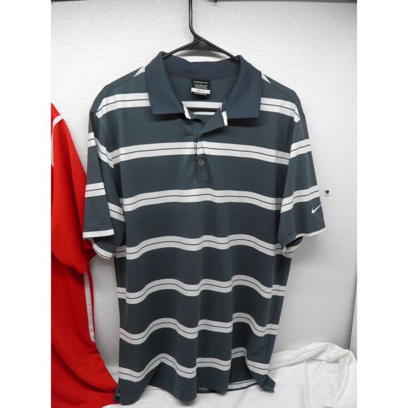 LOT OF 2 NIKE GOLF DRI FIT POLO SHIRT MEN'S LARGE - Picture 2 of 6